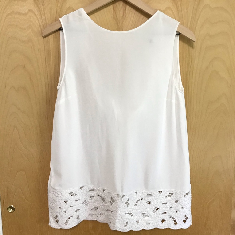 Massimo Dutti sleeveless eyelet tie back top, 6